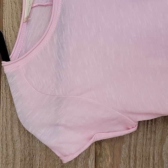 Altar'd State XSmall Baby Pink Cropped Tee - Picture 2 of 6